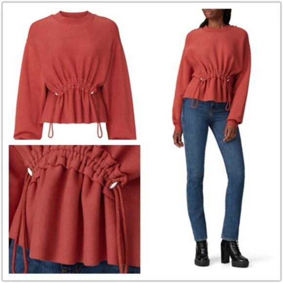 Current/Elliott THE BLOOM SWEATSHIRT CINNAMON Size XS NWT - Picture 3 of 6